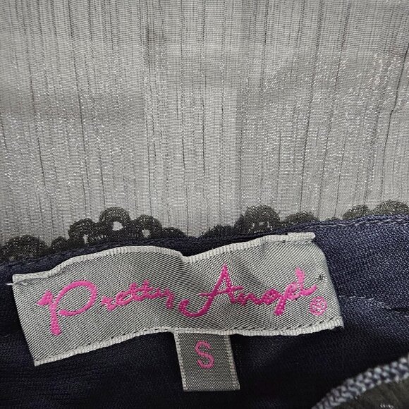 Pretty Angel Gray Dress Fairy Goth Whimsigoth Angelic Silk S - Picture 10 of 12